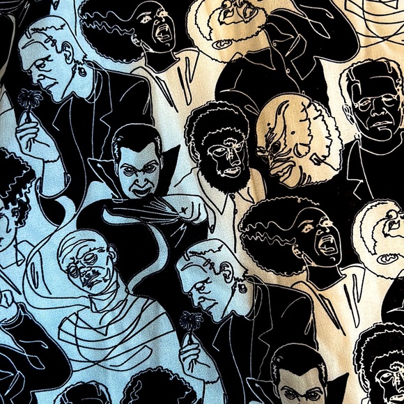 Monsters skirt XS/2 NWT Dracula, Werewolf, Frankenstein - Picture 2 of 6